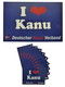 Aufkleber "I Love Kanu", 10,5 x 14,8 cm