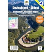 Wassersport-Wanderkarte / Deutschland Südost mit Altmühl, Naab und Regen für Kanu- und Rudersport