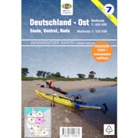 Wassersport-Wanderkarte / Deutschland Ost für Kanu- und Rudersport