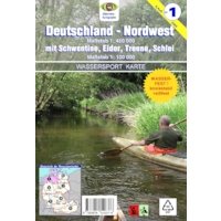 Wassersport-Wanderkarte / Deutschland Nordwest für Kanu- und Rudersport