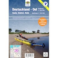 Wassersport-Wanderkarte / Deutschland Ost für Kanu- und Rudersport