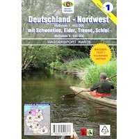 Wassersport-Wanderkarte / Deutschland Nordwest für Kanu- und Rudersport